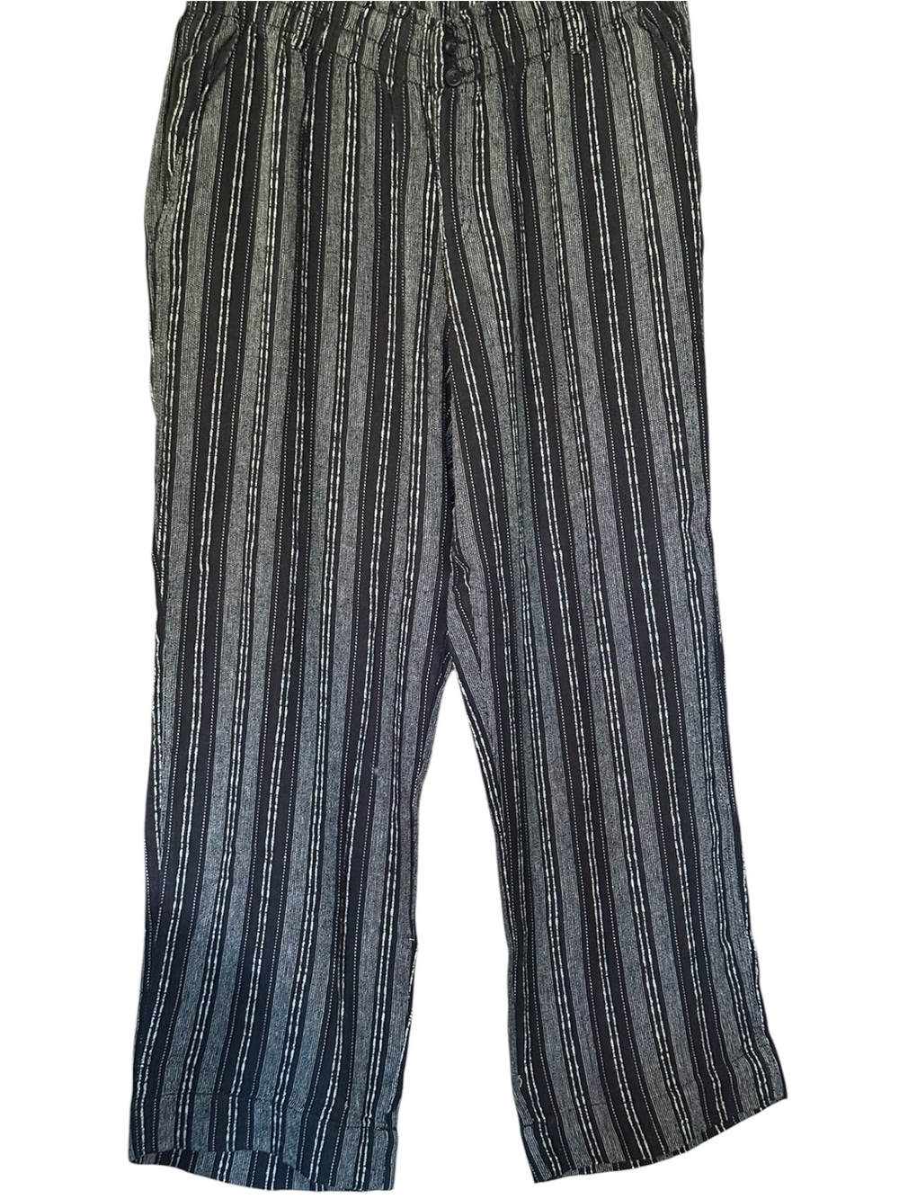 Briggs New York Women’s Black & White Striped Pants size XL Never worn